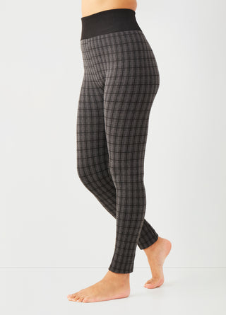 Fleece-Lined Patterned Legging