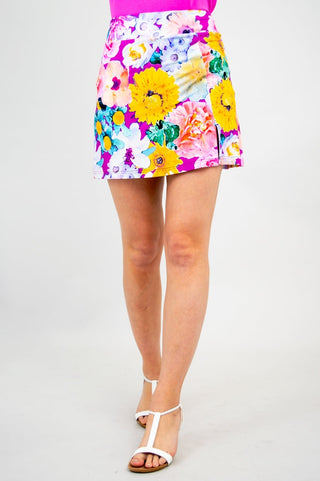 Luxe Bamboo Skort with Slit
