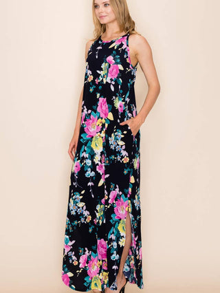 Sleeveless Floral Maxi Dress