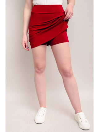 Luxe Bamboo Skort with Slit