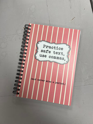 Practice Safe Text Notebook