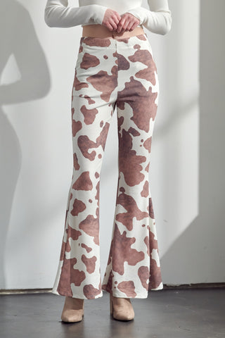 THEY’RE BACK!!! Cow Print Flare Pant