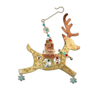 Pilgrim Imports Festive Reindeer Ornament