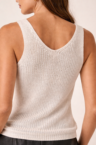 Knit V-Neck Shell – Lightweight Layering Tank Top