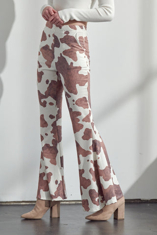 THEY’RE BACK!!! Cow Print Flare Pant