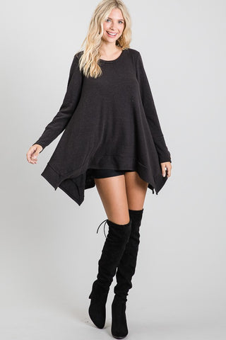 Asymmetric Tunic with Wrist Detail