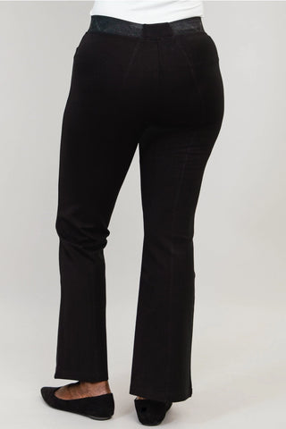 Petite Modal Slight Flare Elastic Waist Pant