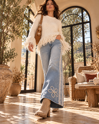 Fringe Benefits Textured Sweater