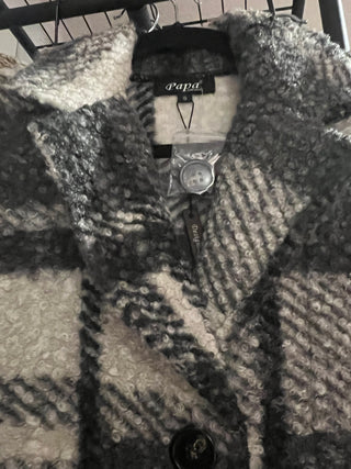 🇨🇦 Essential Plaid Bouclé Coat