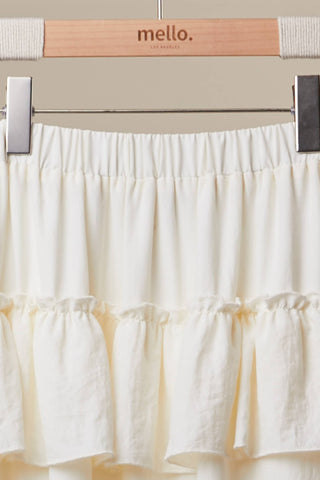 Boho Tiered Maxi Skirt – Flowy Ruffle Skirt with Elastic Waist