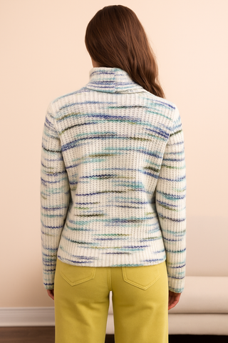 🇨🇦 Tribal Variegated Turtleneck Sweater