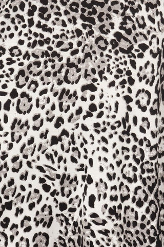 Long Sleeve Leopard Print Dress