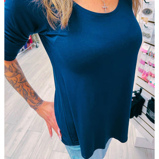 Essential Cuffed 3/4 Sleeve Top