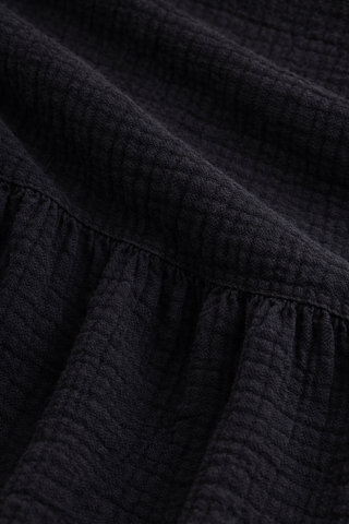 Pull-On Ribbed Mineral Wash & Gauze Wide Leg Pant