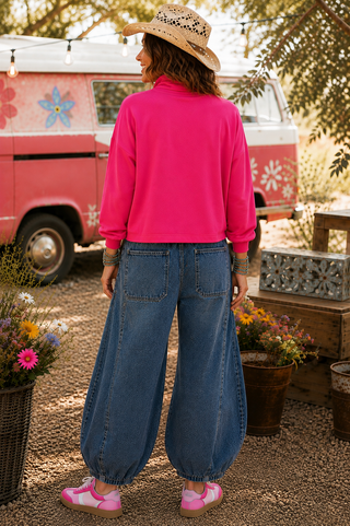 Cozy Cashmere-Feel Brushed Hacci Turtleneck Top