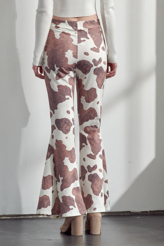 THEY’RE BACK!!! Cow Print Flare Pant