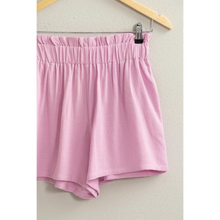 Linen Blend Paperbag Short