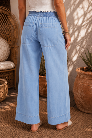 Easy Does It Jeans – Pull-On Wide Leg Jeans