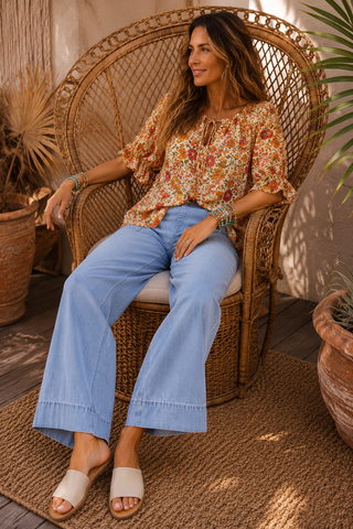 Easy Does It Jeans – Pull-On Wide Leg Jeans