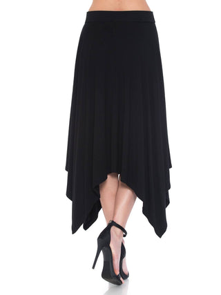 Asymmetrical Hem Skirt - Black