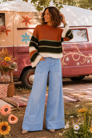 Easy Does It Jeans – Pull-On Wide Leg Jeans