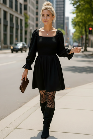 🇨🇦 Bamboo Smocked Dress with Ruffle Sleeves