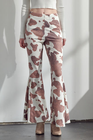 THEY’RE BACK!!! Cow Print Flare Pant