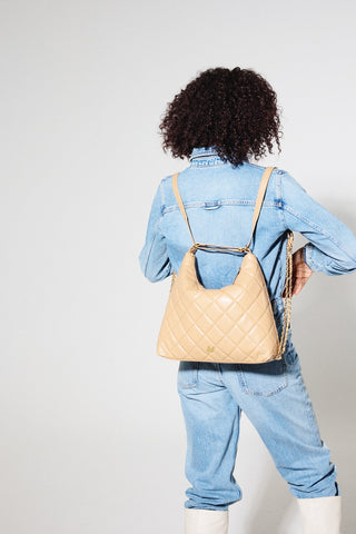 Dream Quilted Dual Shoulder & Backpack Handbag