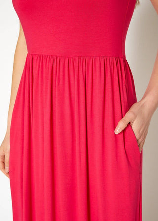 Sleeveless Empire Waist Maxi Dress