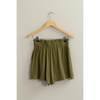 Linen Blend Paperbag Short