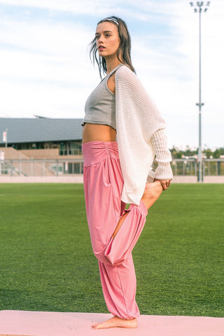 Silky Harem Pant w/ Pockets