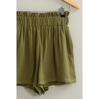 Linen Blend Paperbag Short