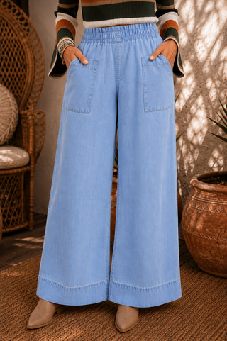 Easy Does It Jeans – Pull-On Wide Leg Jeans