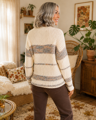 Champagne Toast Textured Sweater
