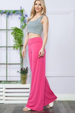 50% off // Solid High Waist Relaxed Fit Palazzo Pant