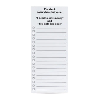 Funny List Pad - You Only Live Once