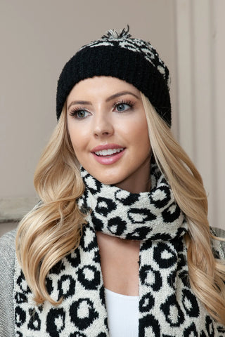 The Softest Cheetah Scarf & Beanie Set