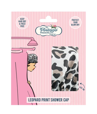 Leopard Print Shower Cap