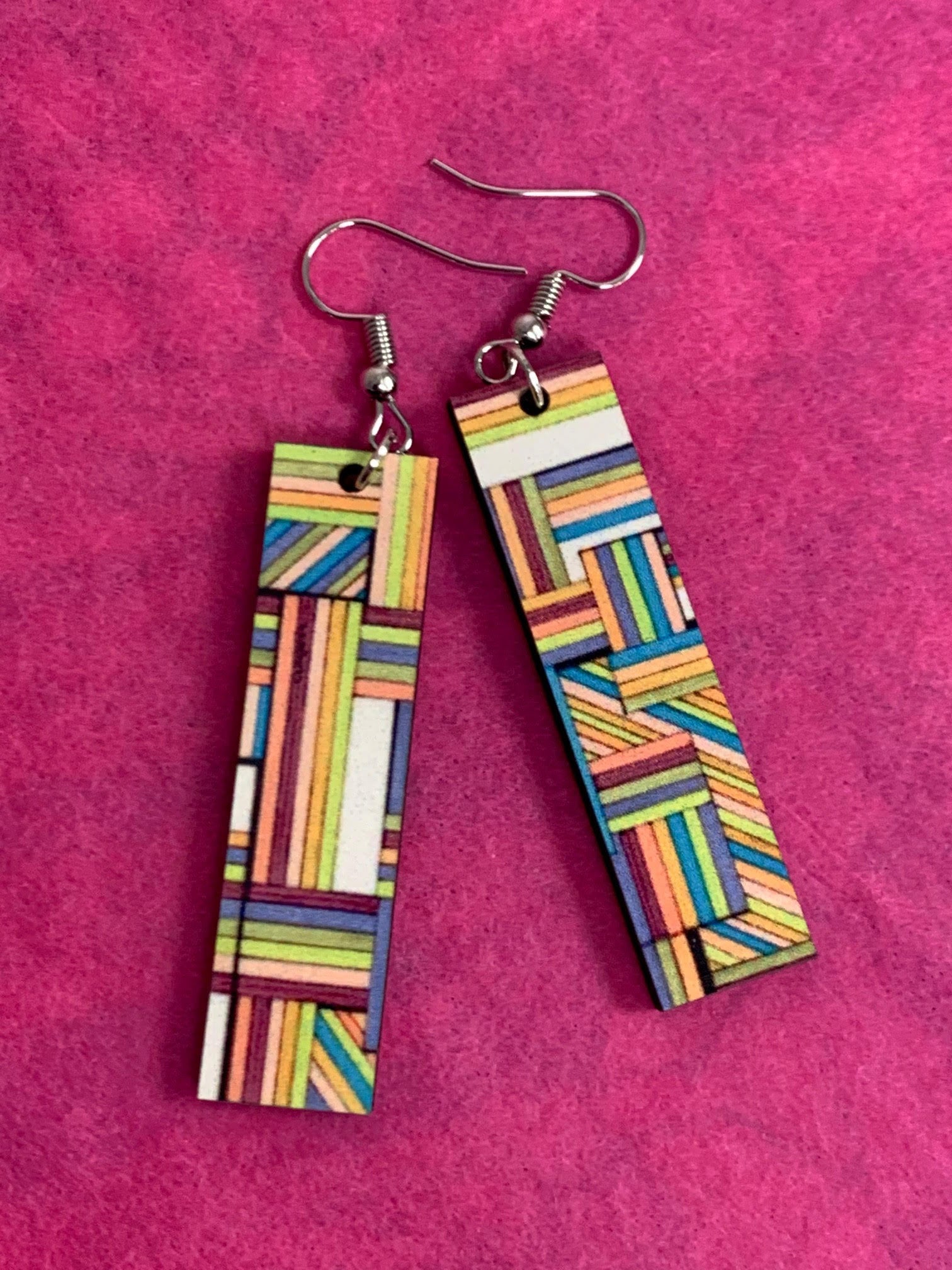 Thin line sale earrings