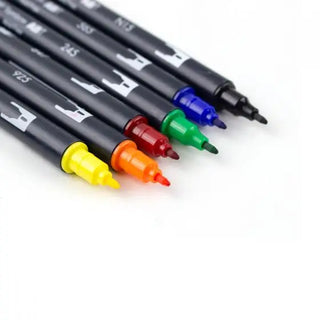 Tombow Dual Brush Art Markers: Primary Colors - 6-Pack