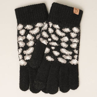 Cozy Leopard Smart Touch Gloves