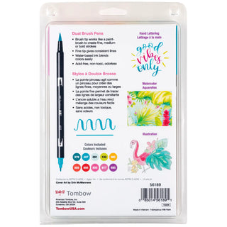 Tombow Dual Brush Art Markers: Tropical - 10-Pack